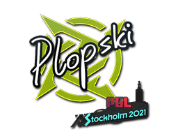 Наклейка | Plopski | Стокгольм 2021