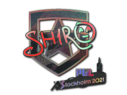 Наклейка | sh1ro (голографическая) | Стокгольм 2021