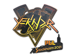 Наклейка | YEKINDAR (голографическая) | Стокгольм 2021