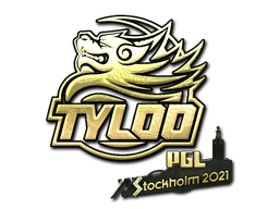 Наклейка | Tyloo (Gold) | Stockholm 2021